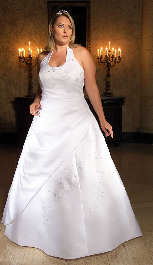 halter neck wedding dresses. Ball gown with halter neckline