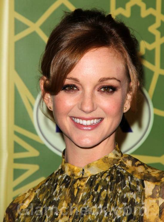 Jayma Mays Silk Dress for All-Star Party
