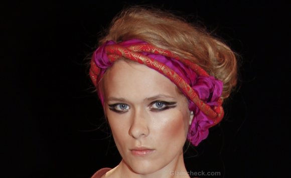 Hair Accessories Trend S-S 2012 head scarf Electric Feathers