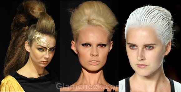 Hairstyle trends s-s 2012 buns futuristic updos
